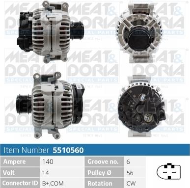 Meat & Doria 5510560 - Ģenerators www.autospares.lv