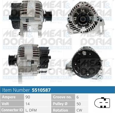 Meat & Doria 5510587 - Ģenerators www.autospares.lv