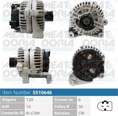 Meat & Doria 5510646 - Ģenerators www.autospares.lv