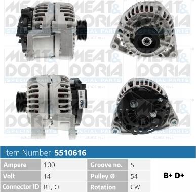 Meat & Doria 5510616 - Ģenerators autospares.lv