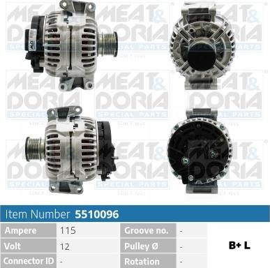 Meat & Doria 5510096 - Ģenerators www.autospares.lv