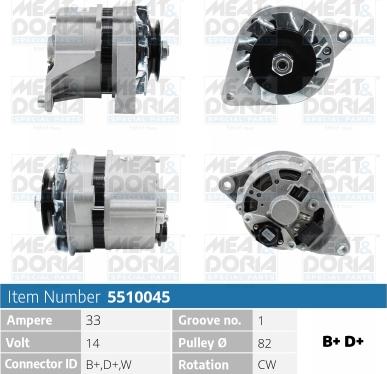 Meat & Doria 5510045 - Ģenerators autospares.lv