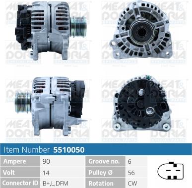 Meat & Doria 5510050 - Ģenerators autospares.lv