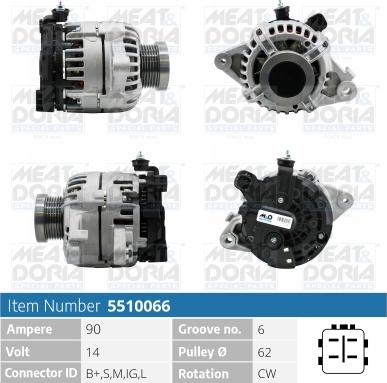 Meat & Doria 5510066 - Ģenerators www.autospares.lv