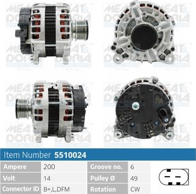 Meat & Doria 5510024 - Ģenerators autospares.lv