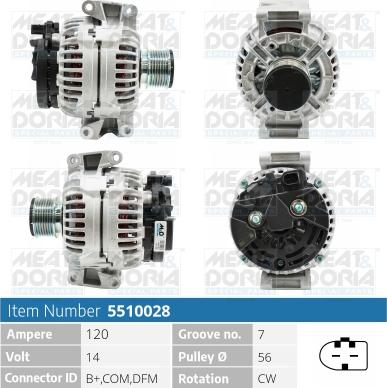 Meat & Doria 5510028 - Ģenerators autospares.lv