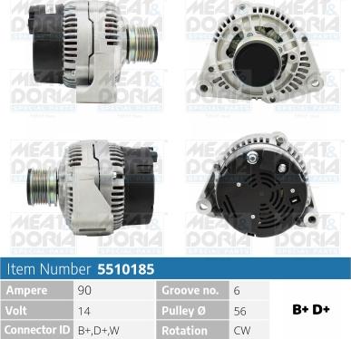 Meat & Doria 5510185 - Ģenerators autospares.lv