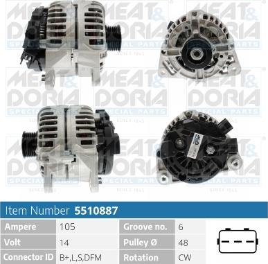 Meat & Doria 5510887 - Ģenerators www.autospares.lv