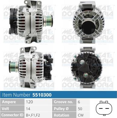 Meat & Doria 5510300 - Ģenerators www.autospares.lv