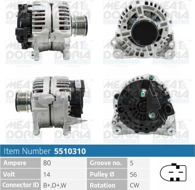 Meat & Doria 5510310 - Ģenerators autospares.lv