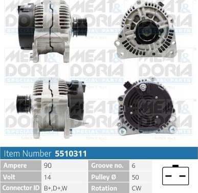 Meat & Doria 5510311 - Ģenerators www.autospares.lv