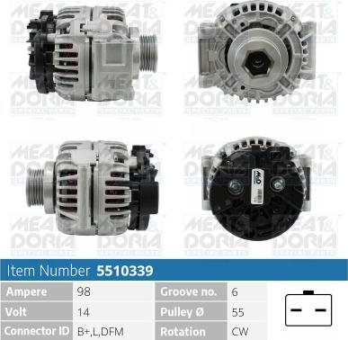 Meat & Doria 5510339 - Ģenerators autospares.lv