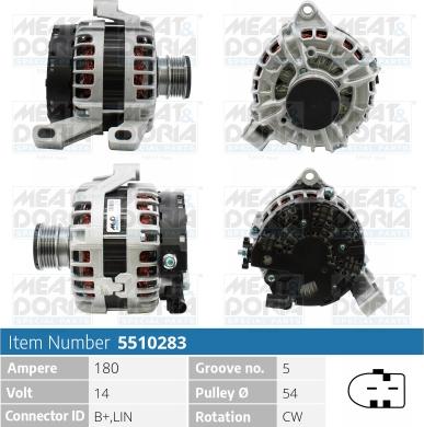 Meat & Doria 5510283 - Ģenerators www.autospares.lv