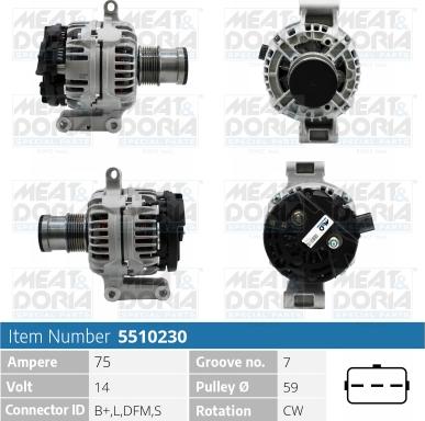 Meat & Doria 5510230 - Ģenerators www.autospares.lv