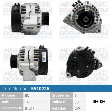 Meat & Doria 5510226 - Ģenerators autospares.lv