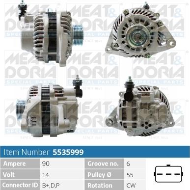 Meat & Doria 5535999 - Ģenerators autospares.lv