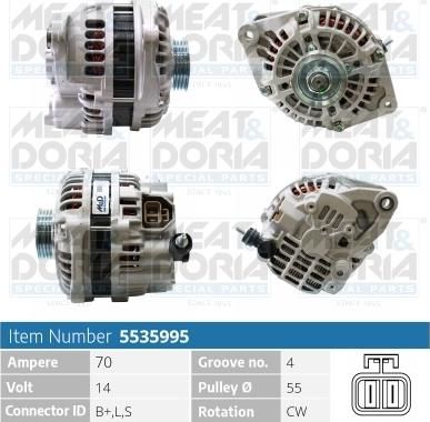 Meat & Doria 5535995 - Генератор www.autospares.lv