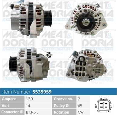 Meat & Doria 5535959 - Генератор www.autospares.lv