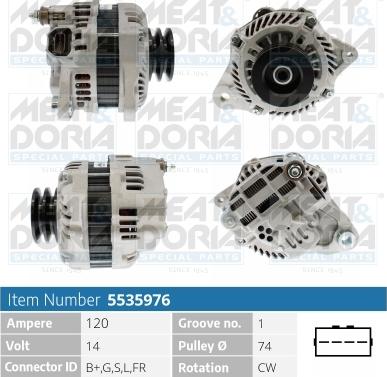 Meat & Doria 5535976 - Ģenerators www.autospares.lv