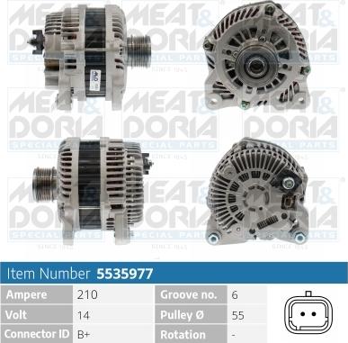 Meat & Doria 5535977 - Ģenerators www.autospares.lv