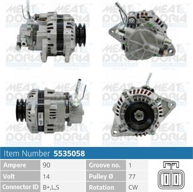 Meat & Doria 5535058 - Ģenerators autospares.lv