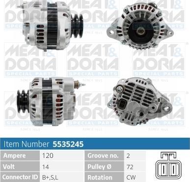 Meat & Doria 5535245 - Ģenerators www.autospares.lv