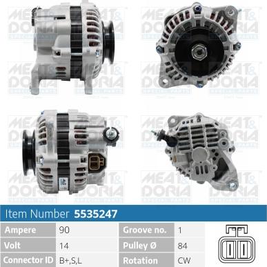 Meat & Doria 5535247 - Ģenerators www.autospares.lv