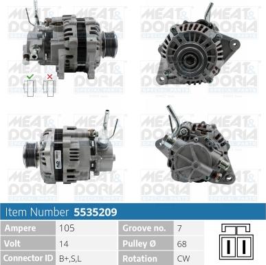 Meat & Doria 5535209 - Ģenerators autospares.lv