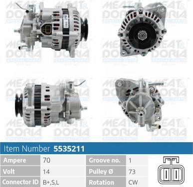 Meat & Doria 5535211 - Ģenerators autospares.lv