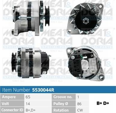 Meat & Doria 5530044R - Ģenerators autospares.lv