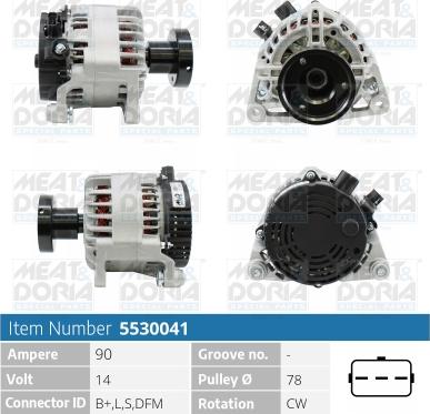 Meat & Doria 5530041 - Ģenerators www.autospares.lv