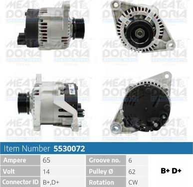 Meat & Doria 5530072 - Ģenerators autospares.lv