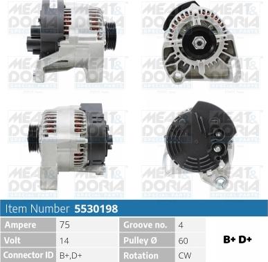 Meat & Doria 5530198 - Ģenerators autospares.lv