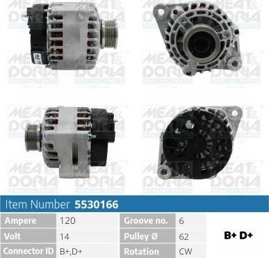 Meat & Doria 5530166 - Ģenerators autospares.lv