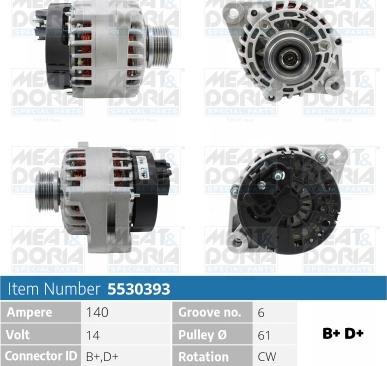 Meat & Doria 5530393 - Ģenerators autospares.lv