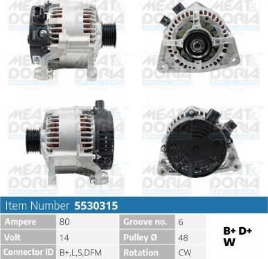 Meat & Doria 5530315 - Ģenerators autospares.lv