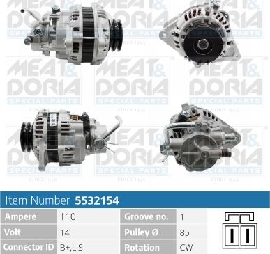 Meat & Doria 5532154 - Ģenerators www.autospares.lv