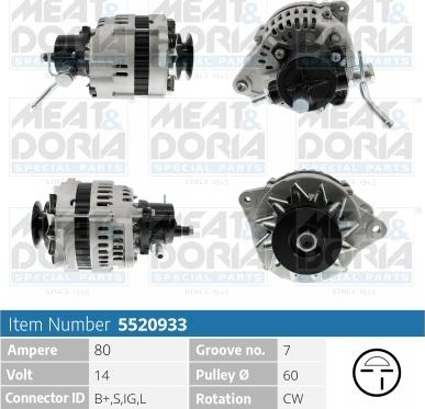 Meat & Doria 5520933 - Ģenerators www.autospares.lv