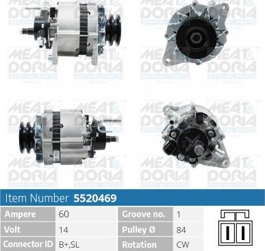 Meat & Doria 5520469 - Ģenerators autospares.lv