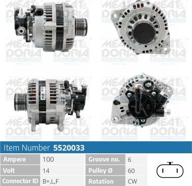 Meat & Doria 5520033 - Ģenerators autospares.lv