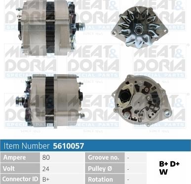 Meat & Doria 5610057 - Ģenerators www.autospares.lv