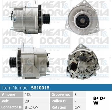 Meat & Doria 5610018 - Ģenerators www.autospares.lv