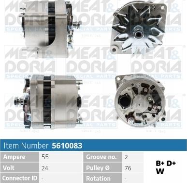 Meat & Doria 5610083 - Ģenerators www.autospares.lv