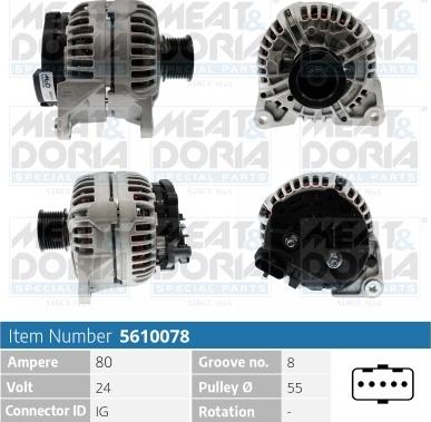 Meat & Doria 5610078 - Ģenerators www.autospares.lv