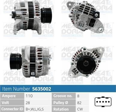 Meat & Doria 5635002 - Ģenerators autospares.lv