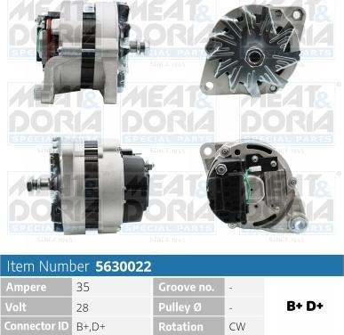 Meat & Doria 5630022 - Ģenerators www.autospares.lv