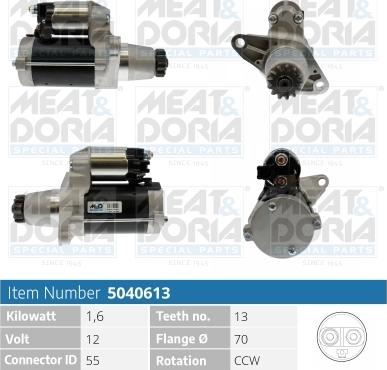 Meat & Doria 5040613 - Starteris autospares.lv