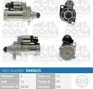 Meat & Doria 5040625 - Starteris autospares.lv