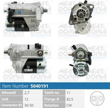 Meat & Doria 5040191 - Starteris www.autospares.lv