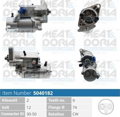 Meat & Doria 5040182 - Starter www.autospares.lv